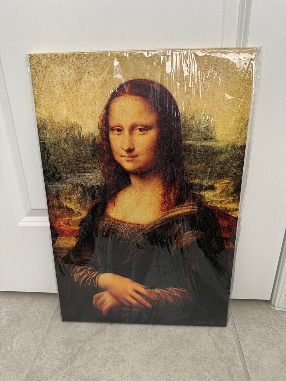 Classic Mona Lisa Portrait Wall Art Canvas
